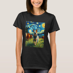 Australische veedrijvershond Hound Sterrennacht Sc T-shirt