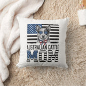 Australische veedrijvershond Moeder Patriottisch V Kussen (Deken)