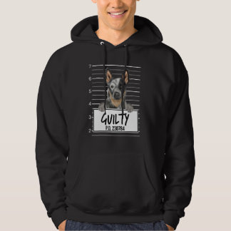 Australische Veedrijvershond Mugshot Schuldig Hond Hoodie