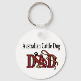 Australische veedrijvershond papa cadeaus sleutelhanger