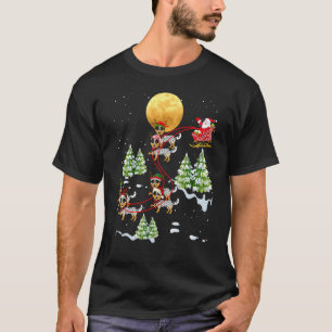 Australische veedrijvershond rendier kerst rijden t-shirt