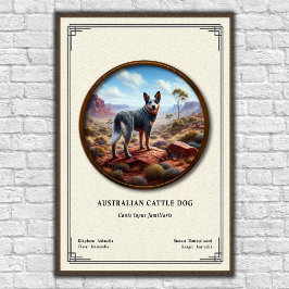 Australische Veedrijvershond Zoölogie Serie Poster