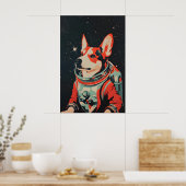 Australische veehond Astronaut Poster, Australisch Poster (Keuken)