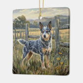 Australische veehond keramisch ornament (Links)
