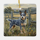 Australische veehond keramisch ornament (Voorkant)