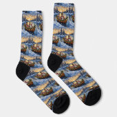 Australische veehond Kerstboot Vakantie Sokken (Rechts)