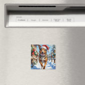 Australische veehond Kerstmis Rood Heeler Magneet (Insitu (Vaatwasser))