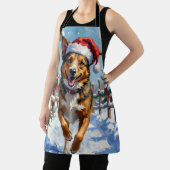 Australische veehond Rode Heeler Kerstmis Schort (Insitu)