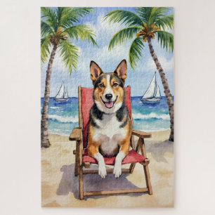 Australische veehond strand scene legpuzzel