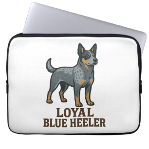 Australische veehond trouwe Blauwe Heeler Laptop Sleeve