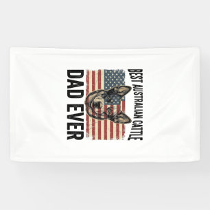 Australische veehond vader patriottisch vintage sh spandoek