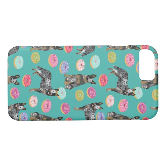 Australische veestapel Dog Donuts blue heeler Case-Mate iPhone Case (Achterkant (Horizontaal))