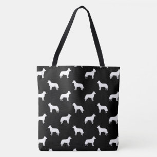 Australische veestapel Dog Silhouettes gepatterd Tote Bag