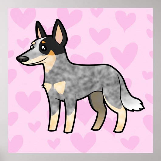 Australische veestapel hond / Kelpie Love Poster (Voorkant)