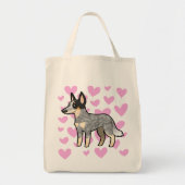 Australische veestapel hond / Kelpie Love Tote Bag (Voorkant)