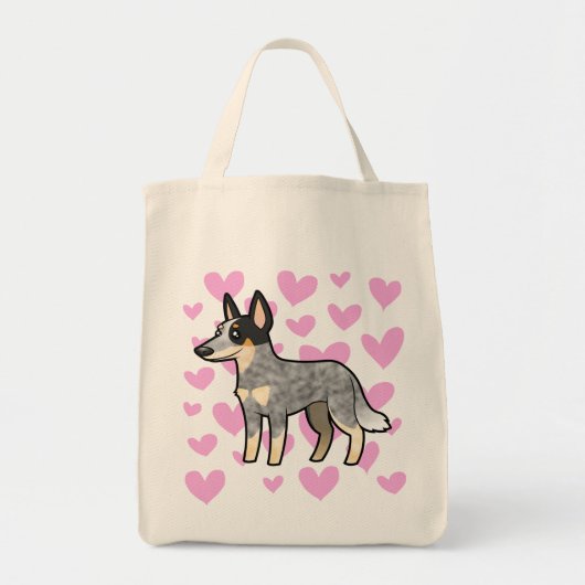 Australische veestapel hond / Kelpie Love Tote Bag (Voorkant)