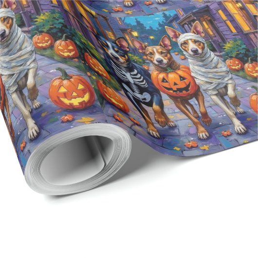 Australische veestapel Trick-or-Treating in Hallow Cadeaupapier (Rol Hoek)