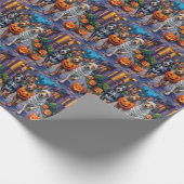 Australische veestapel Trick-or-Treating in Hallow Cadeaupapier (Hoek)