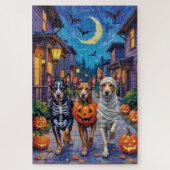 Australische veestapel Trick-or-Treating in Hallow Legpuzzel (Verticaal)