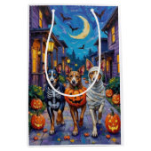 Australische veestapel Trick-or-Treating in Hallow Medium Cadeauzakje (Voorkant)