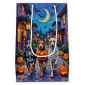 Australische veestapel Trick-or-Treating in Hallow Medium Cadeauzakje (Achterkant)