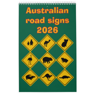 Australische verkeersborden 2026 kalender