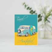 Australische vintage poster briefkaart (Staand voorkant)