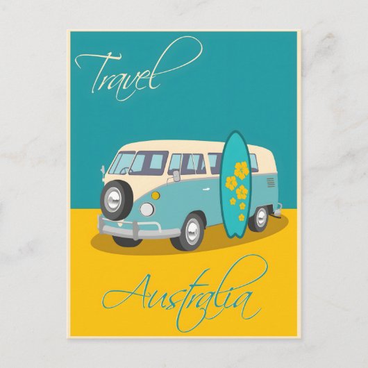 Australische vintage poster briefkaart (Voorkant)