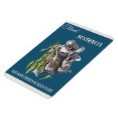 Australische vintage poster magneet (Linkerzijde)