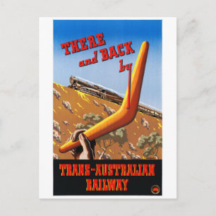 Australische Vintage Poster opnieuw ingesteld Briefkaart