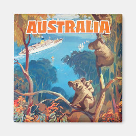 Australische vintage reismagneet magneet