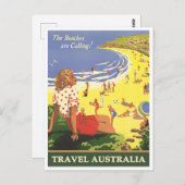 Australische vintonijnreis briefkaart (Voorkant / Achterkant)