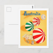 Australische vintonijnreis briefkaart (Voorkant / Achterkant)