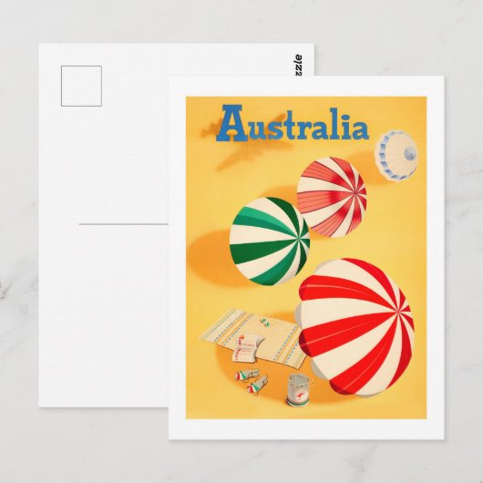 Australische vintonijnreis briefkaart (Voorkant / Achterkant)