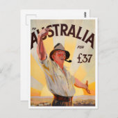 Australische vintonijnreis briefkaart (Voorkant / Achterkant)