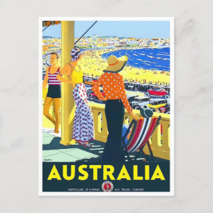 Australische vintonijnreis briefkaart