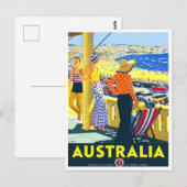 Australische vintonijnreis briefkaart (Voorkant / Achterkant)