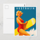Australische vintonijnreis briefkaart (Voorkant / Achterkant)