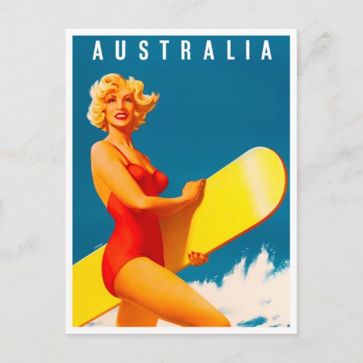 Australische vintonijnreis briefkaart (Voorkant)