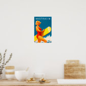 Australische vintonijnreis poster (Keuken)