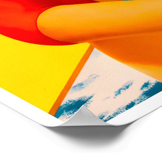 Australische vintonijnreis poster (Hoek)