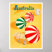Australische vintonijnreis poster (Voorkant)