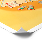 Australische vintonijnreis poster (Hoek)