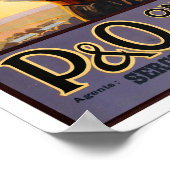 Australische vintonijnreis poster (Hoek)