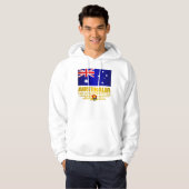 Australische vlag 3 hoodie (Voorkant volledig)