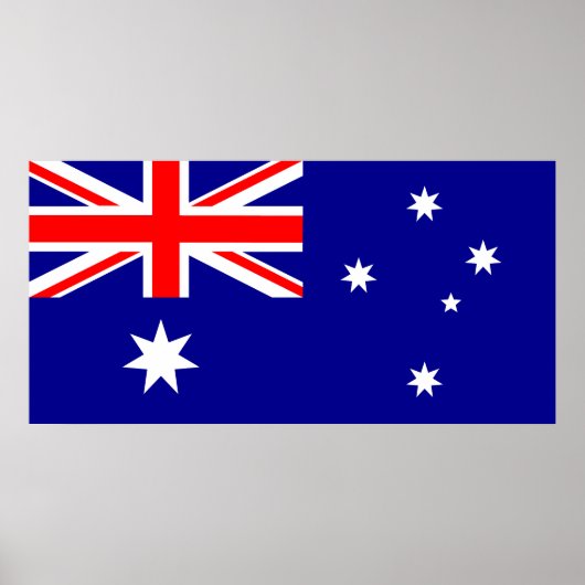 Australische Vlag 48 "x24" (verandering in uw eige Poster (Voorkant)