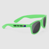 Australische vlag aangepaste grappige Australia Da Zonnebrillen (Rechts)