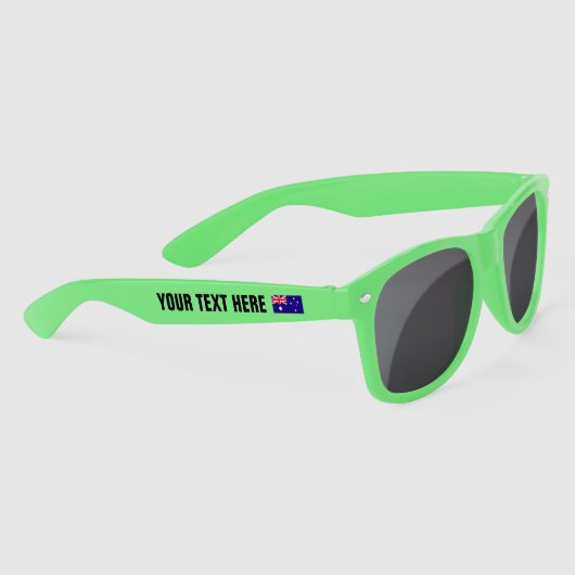 Australische vlag aangepaste grappige Australia Da Zonnebrillen (Rechts)