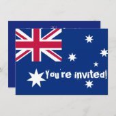 Australische vlag - Aangepaste partij nodigt Kaart (Voorkant / Achterkant)