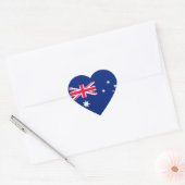 Australische vlag afbeelding voor hart-Stickers-gl Hart Sticker (Envelop)